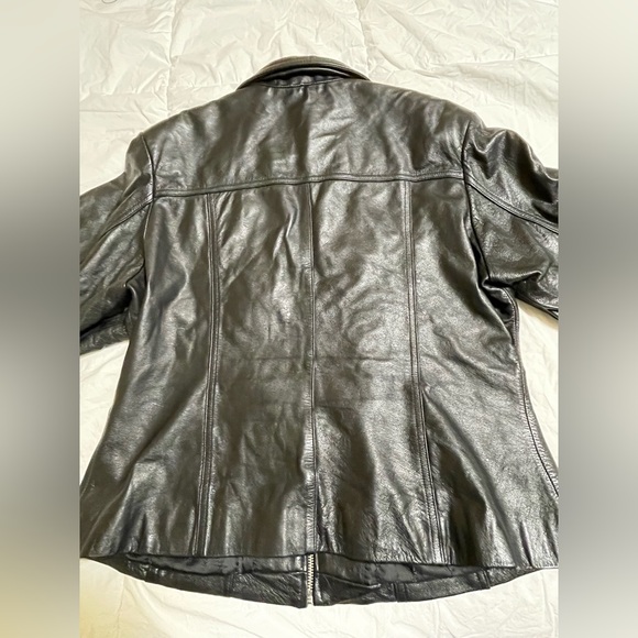 Maxima Dark Leather Women's Jacket - Picture 5 of 8